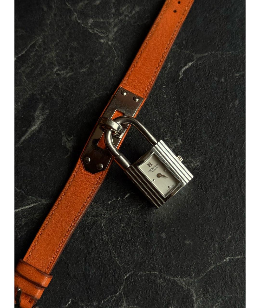 HERMES Серебряные стальные часы, фото 5