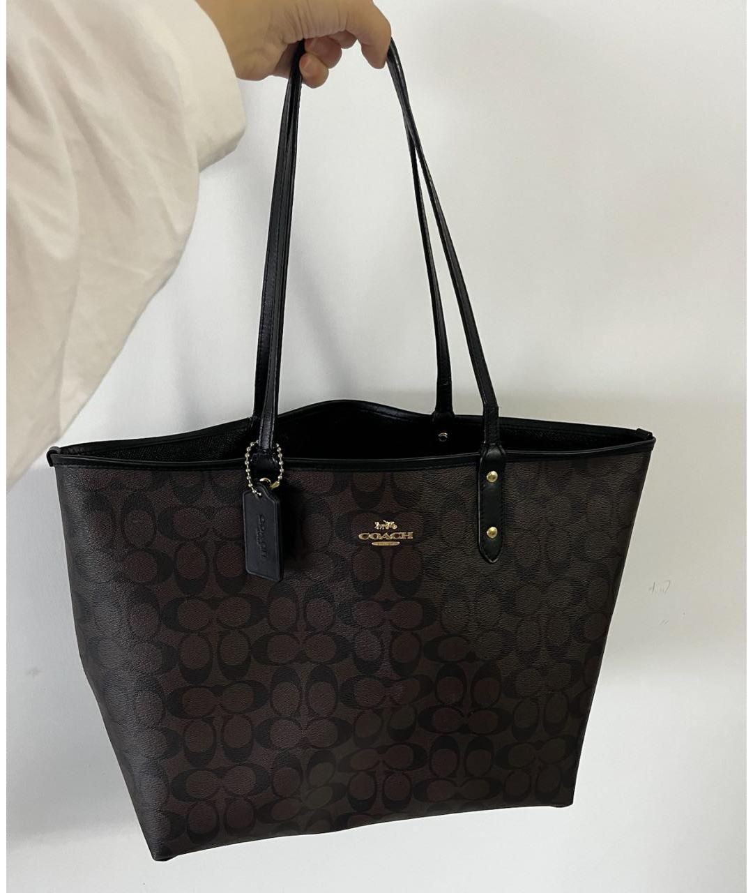 COACH Коричневая сумка тоут, фото 5