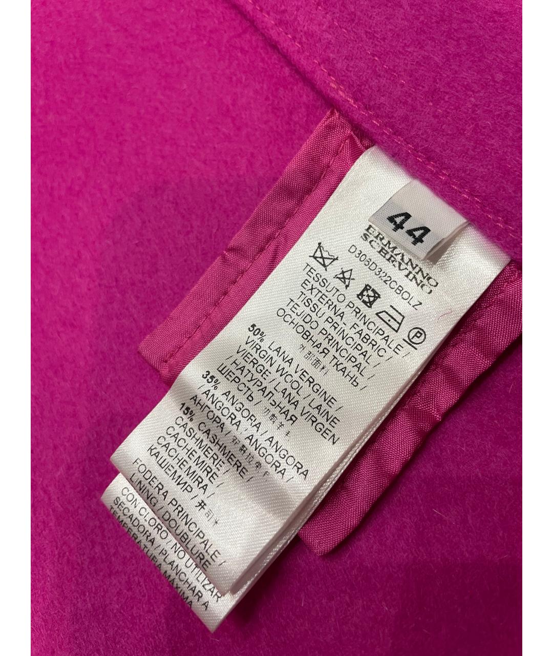 ERMANNO SCERVINO Фуксия кашемировое пальто, фото 5