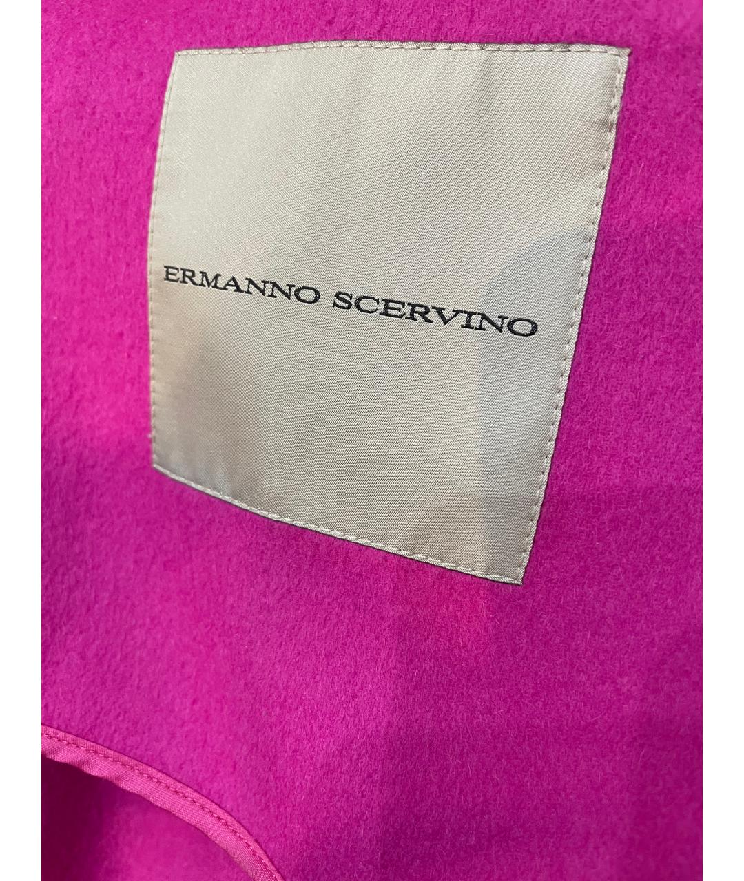 ERMANNO SCERVINO Фуксия кашемировое пальто, фото 6