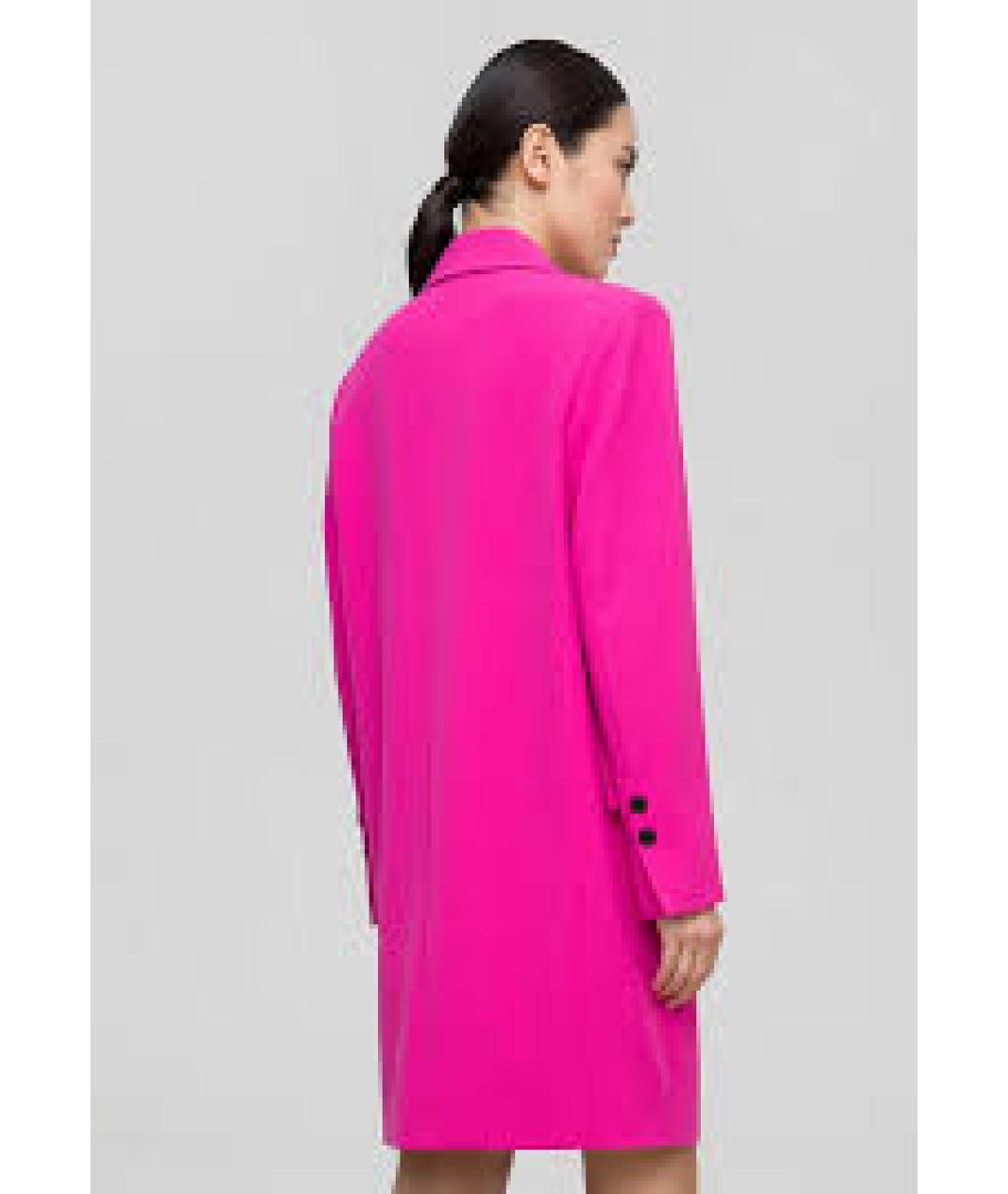 ERMANNO SCERVINO Фуксия кашемировое пальто, фото 2