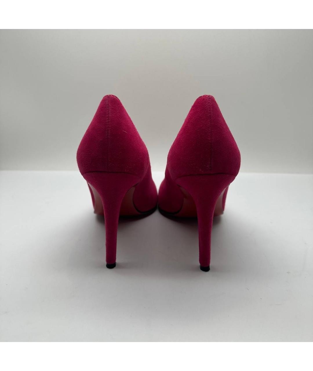 CHRISTIAN LOUBOUTIN Красные замшевые туфли, фото 4