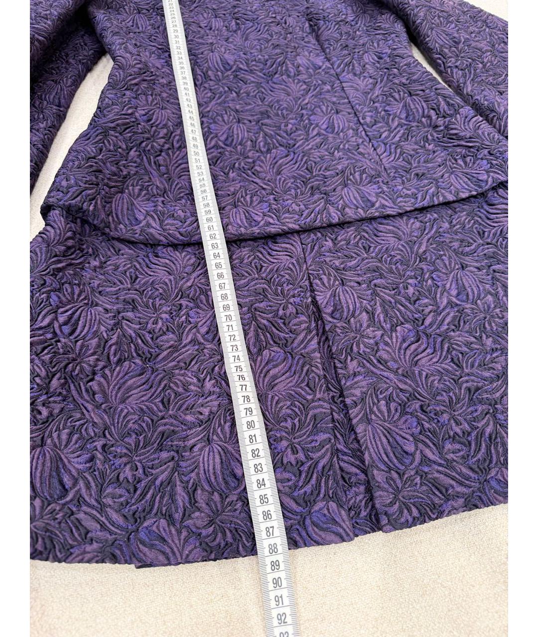 DOLCE&GABBANA Фиолетовое шелковое коктейльное платье, фото 4