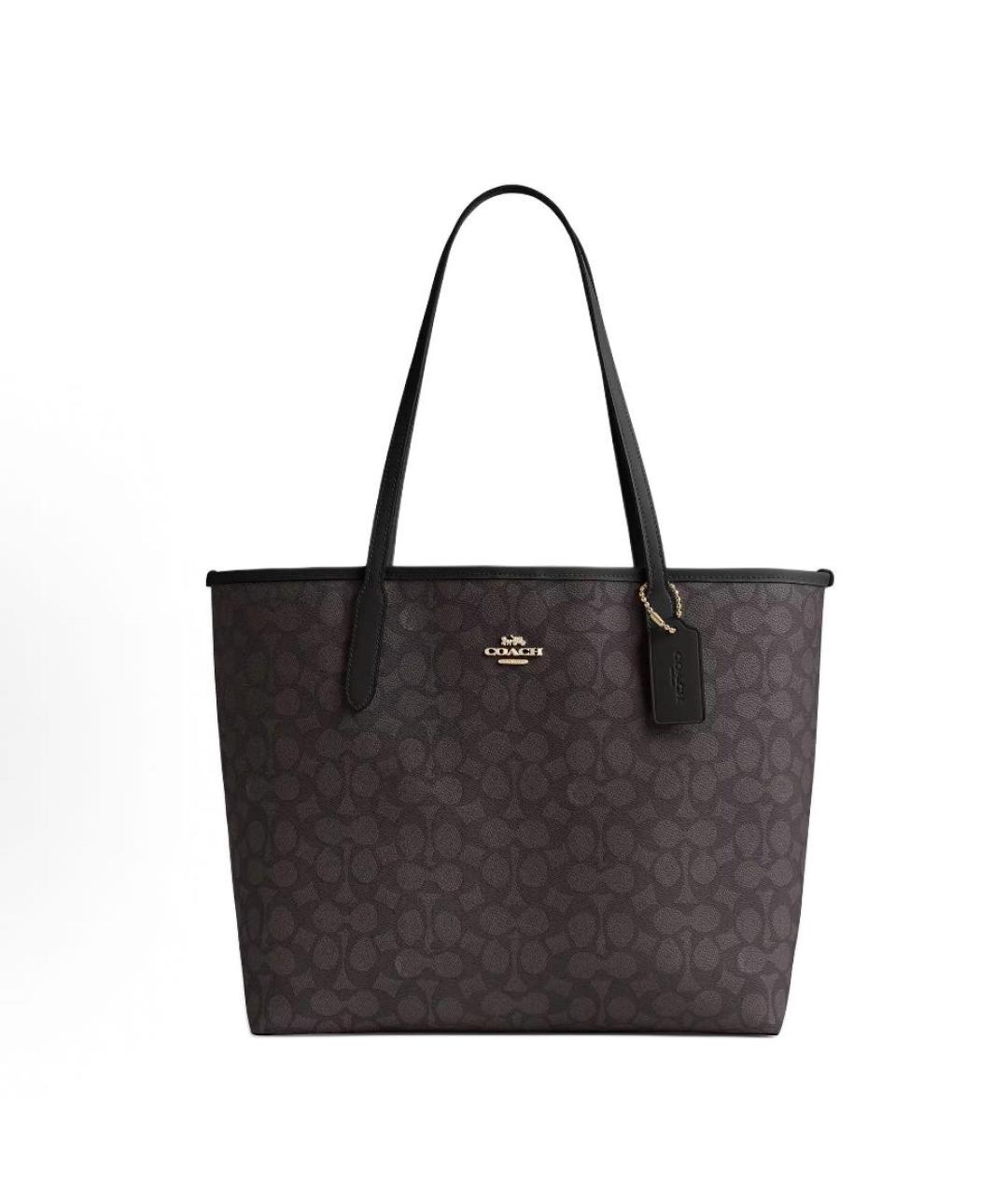 COACH Коричневая сумка тоут, фото 7