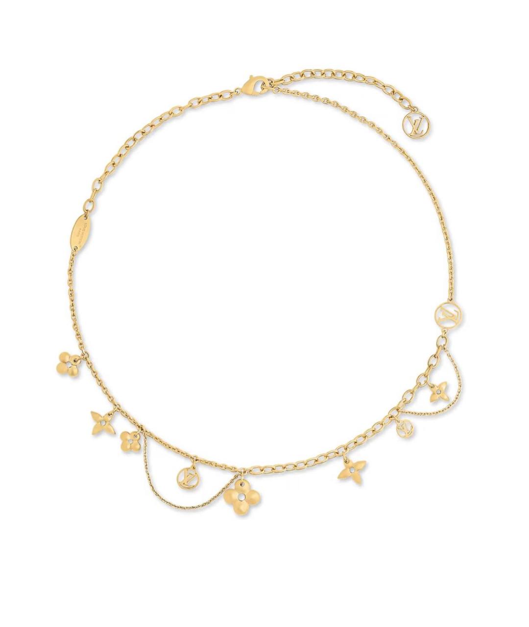 LOUIS VUITTON Золотое металлическое колье, фото 1