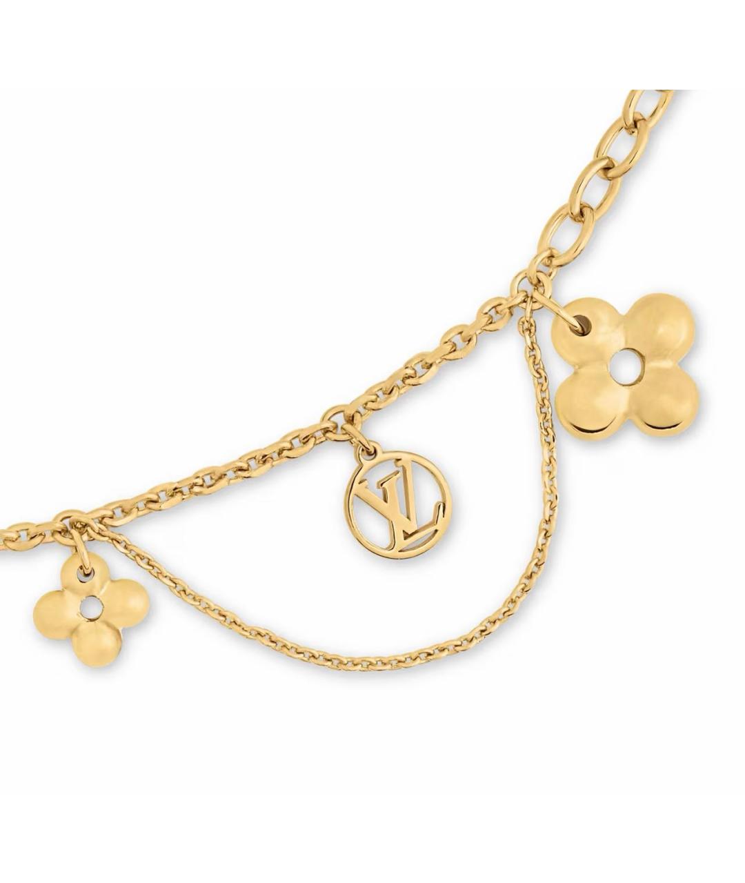 LOUIS VUITTON Золотое металлическое колье, фото 2