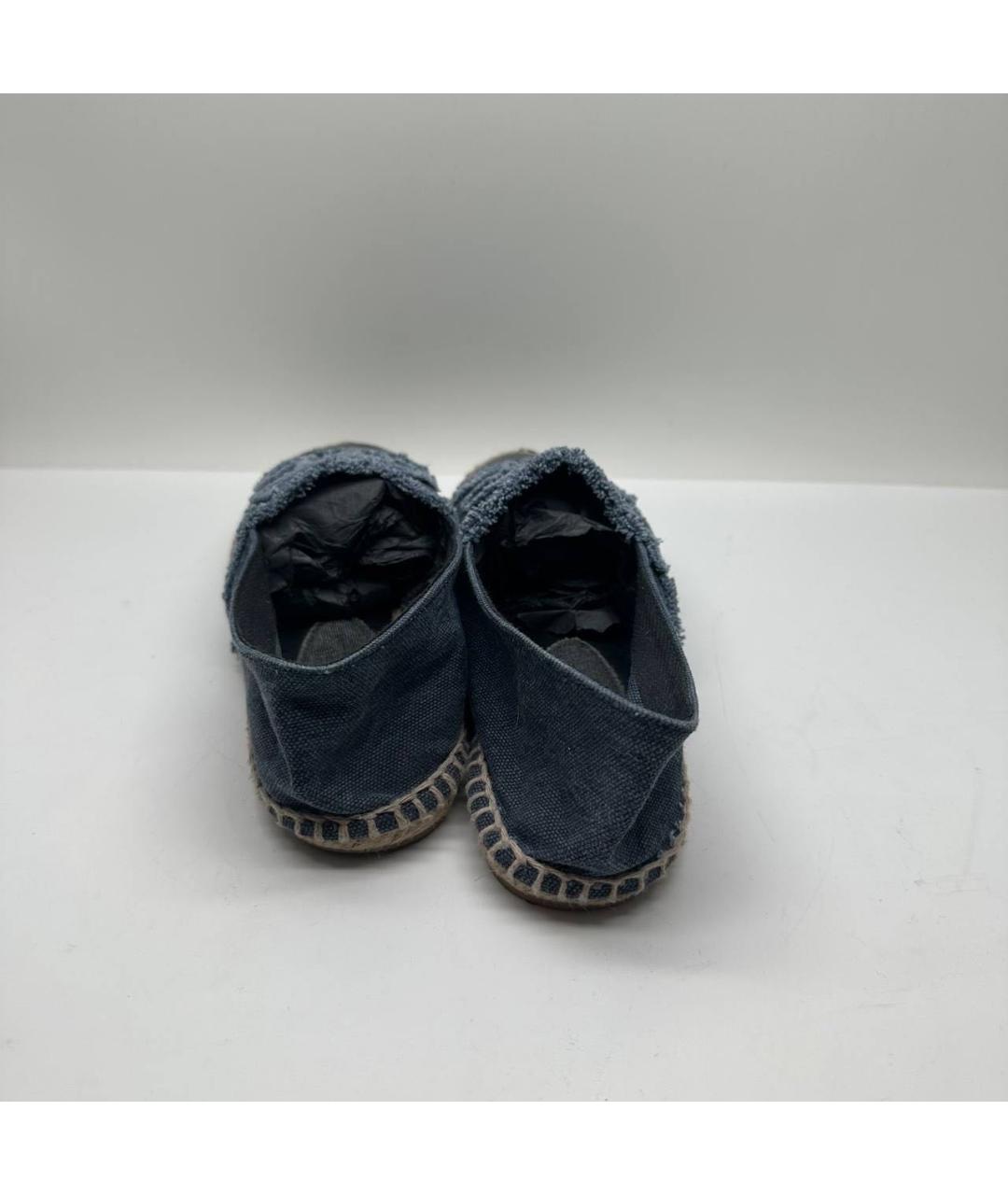 CHANEL Темно-синие текстильные эспадрильи, фото 4