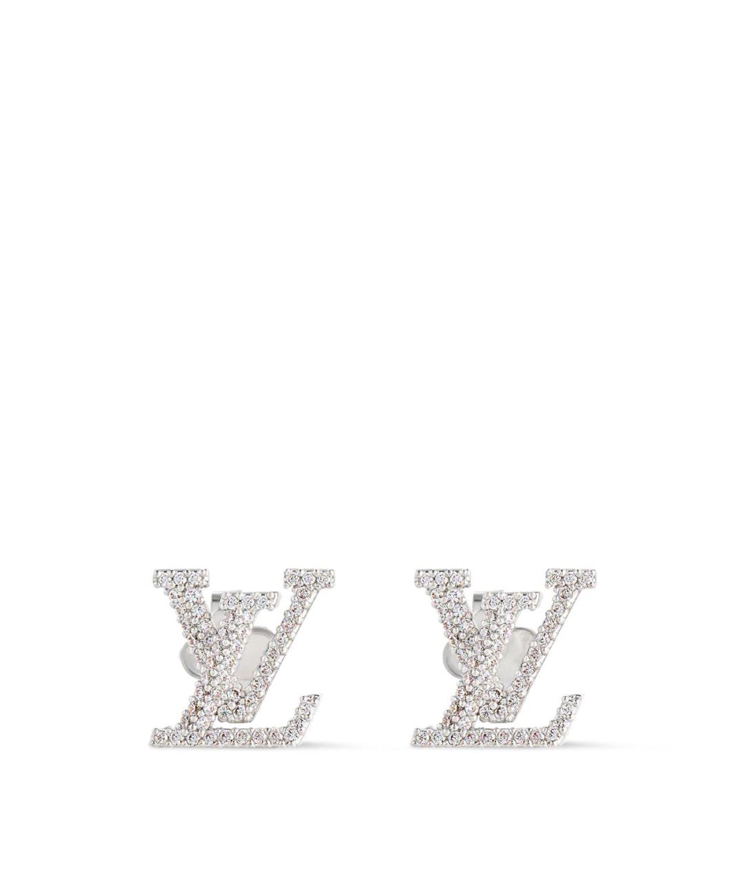 LOUIS VUITTON Серебряные металлические серьги, фото 1