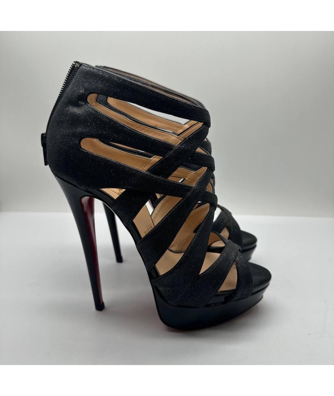 CHRISTIAN LOUBOUTIN Черные ботильоны, фото 5