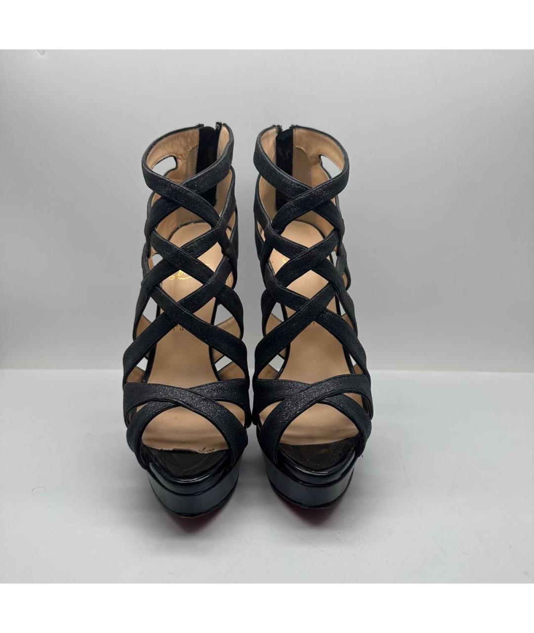 CHRISTIAN LOUBOUTIN Черные ботильоны, фото 2