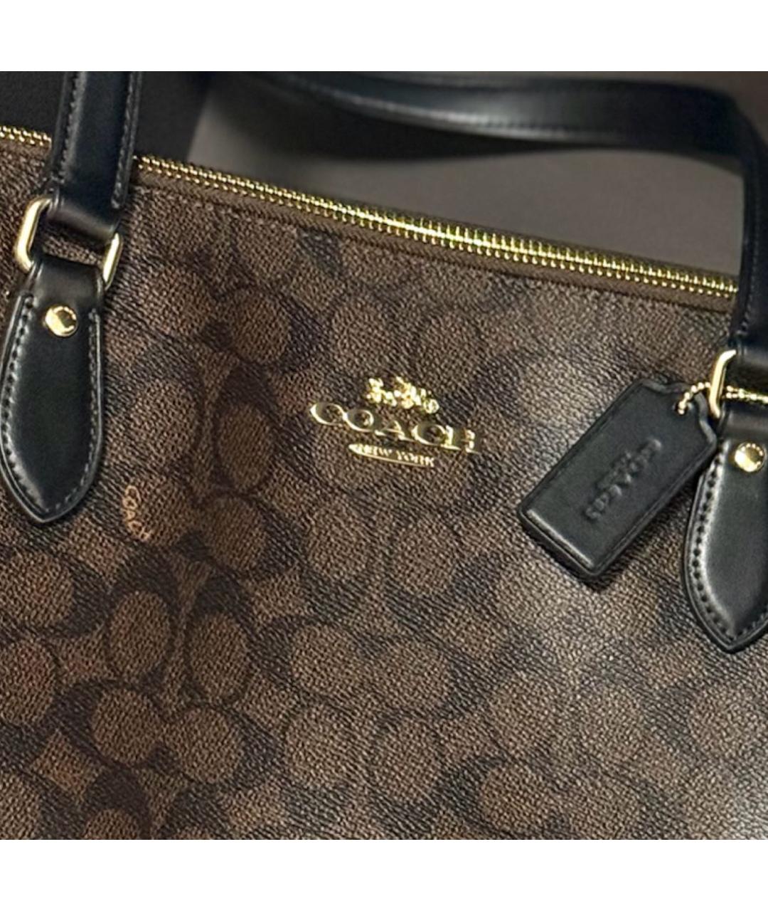 COACH Коричневая сумка тоут, фото 7