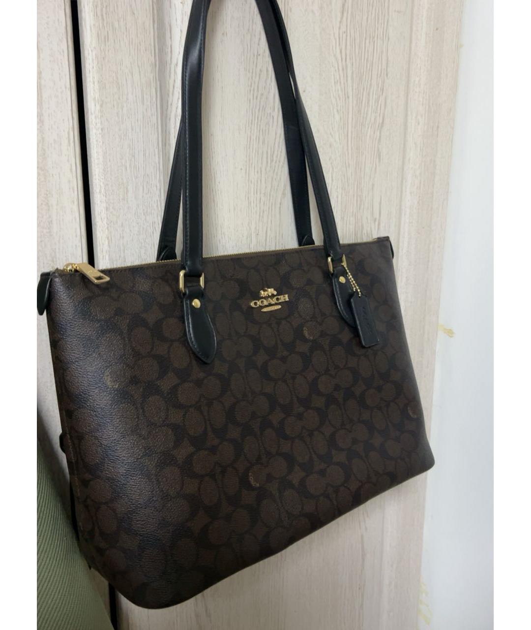 COACH Коричневая сумка тоут, фото 5