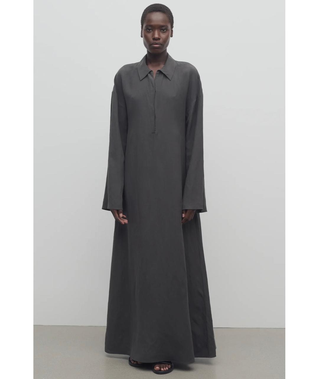 THE ROW Серое коктейльное платье, фото 2