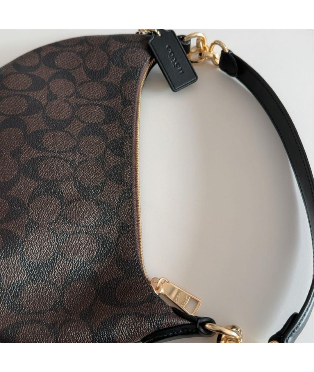 COACH Коричневая сумка через плечо, фото 8