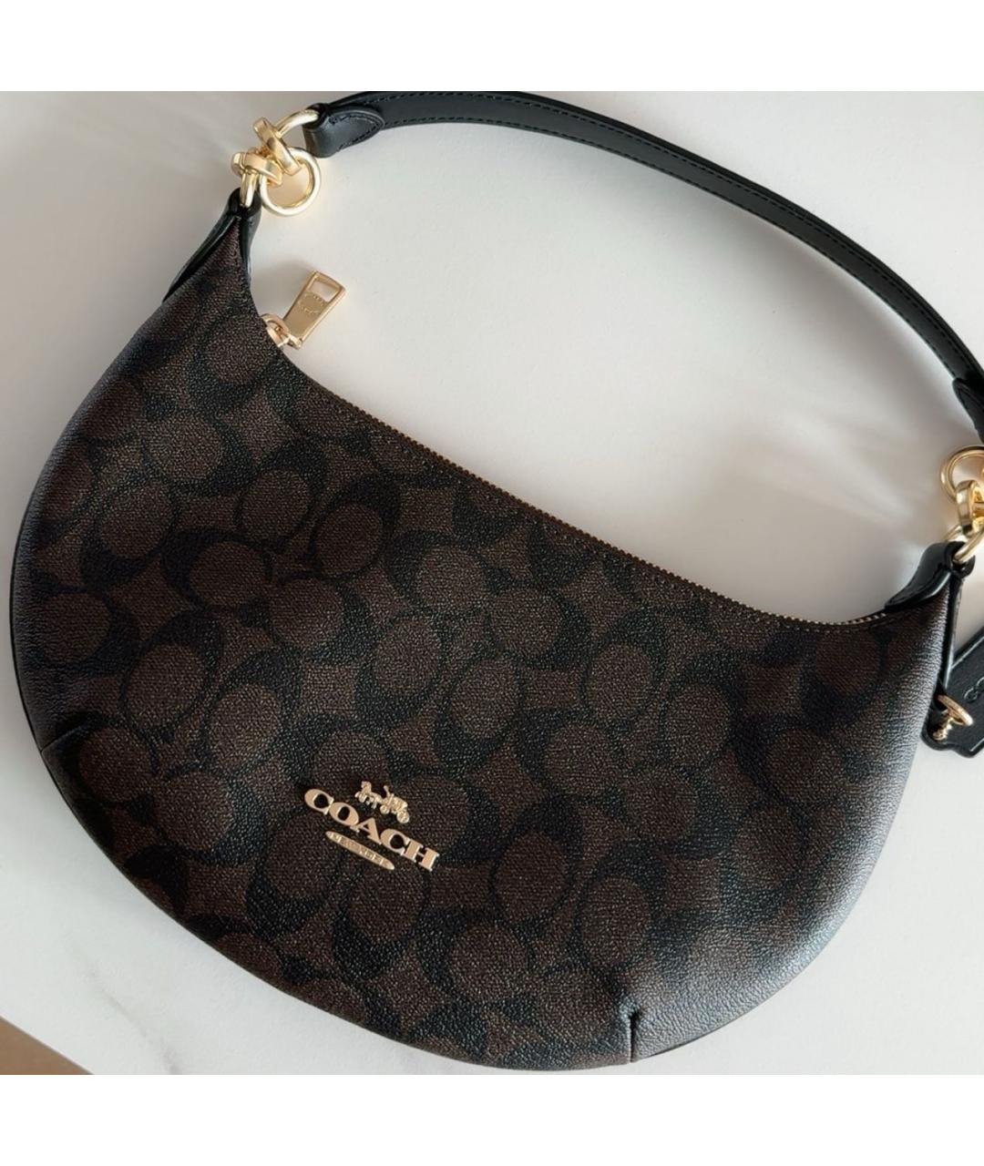 COACH Коричневая сумка через плечо, фото 7