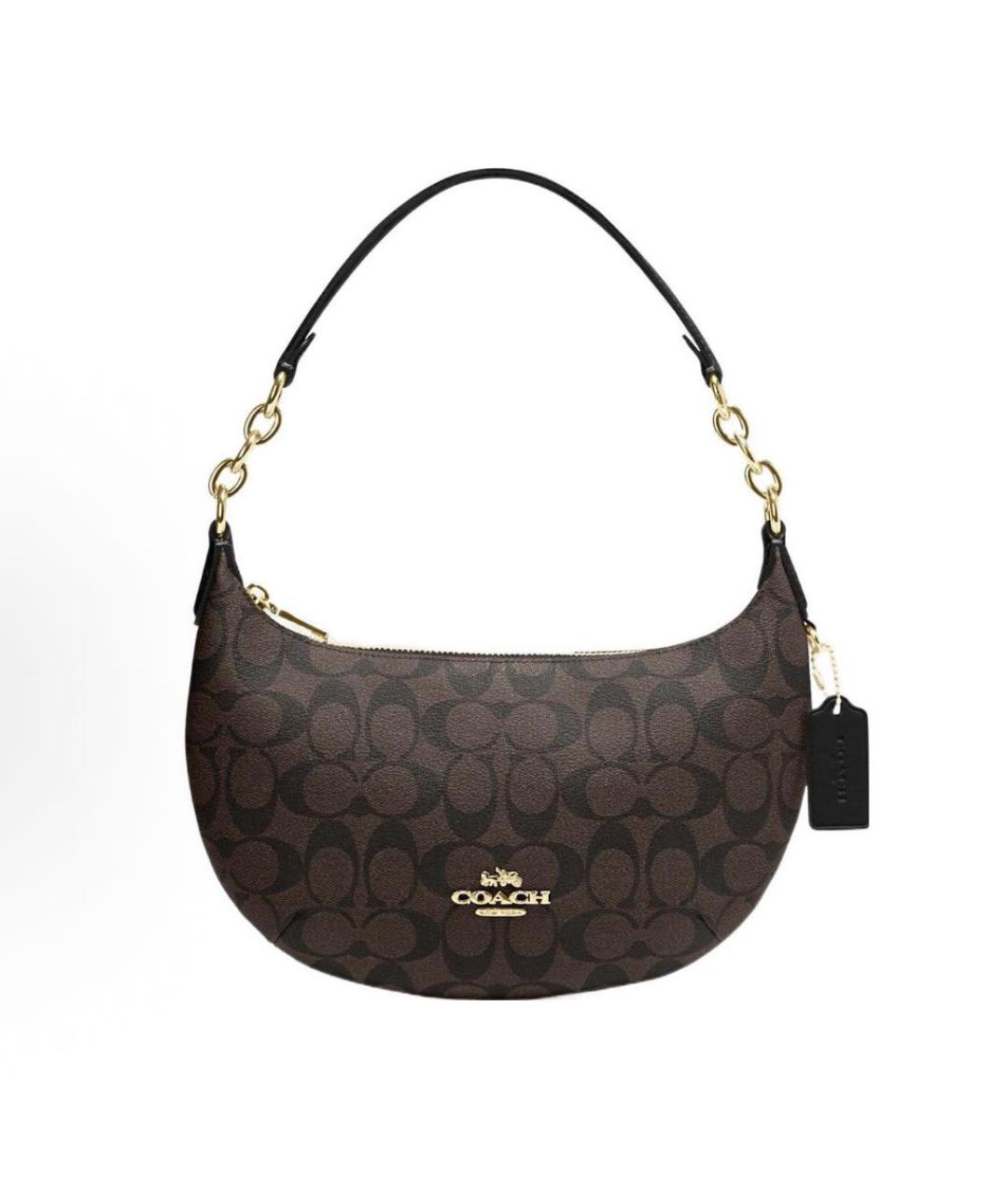 COACH Коричневая сумка через плечо, фото 1