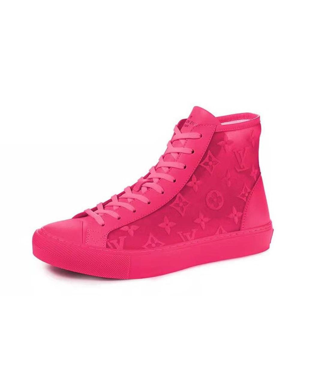 LOUIS VUITTON Розовые высокие кроссовки / кеды, фото 5