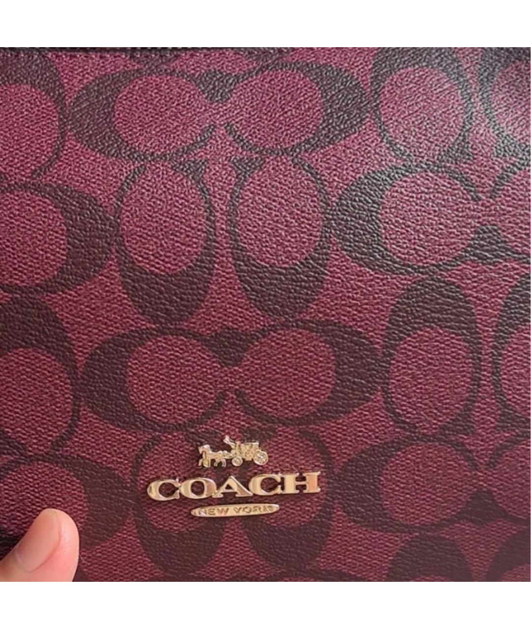 COACH Бордовая сумка через плечо, фото 8
