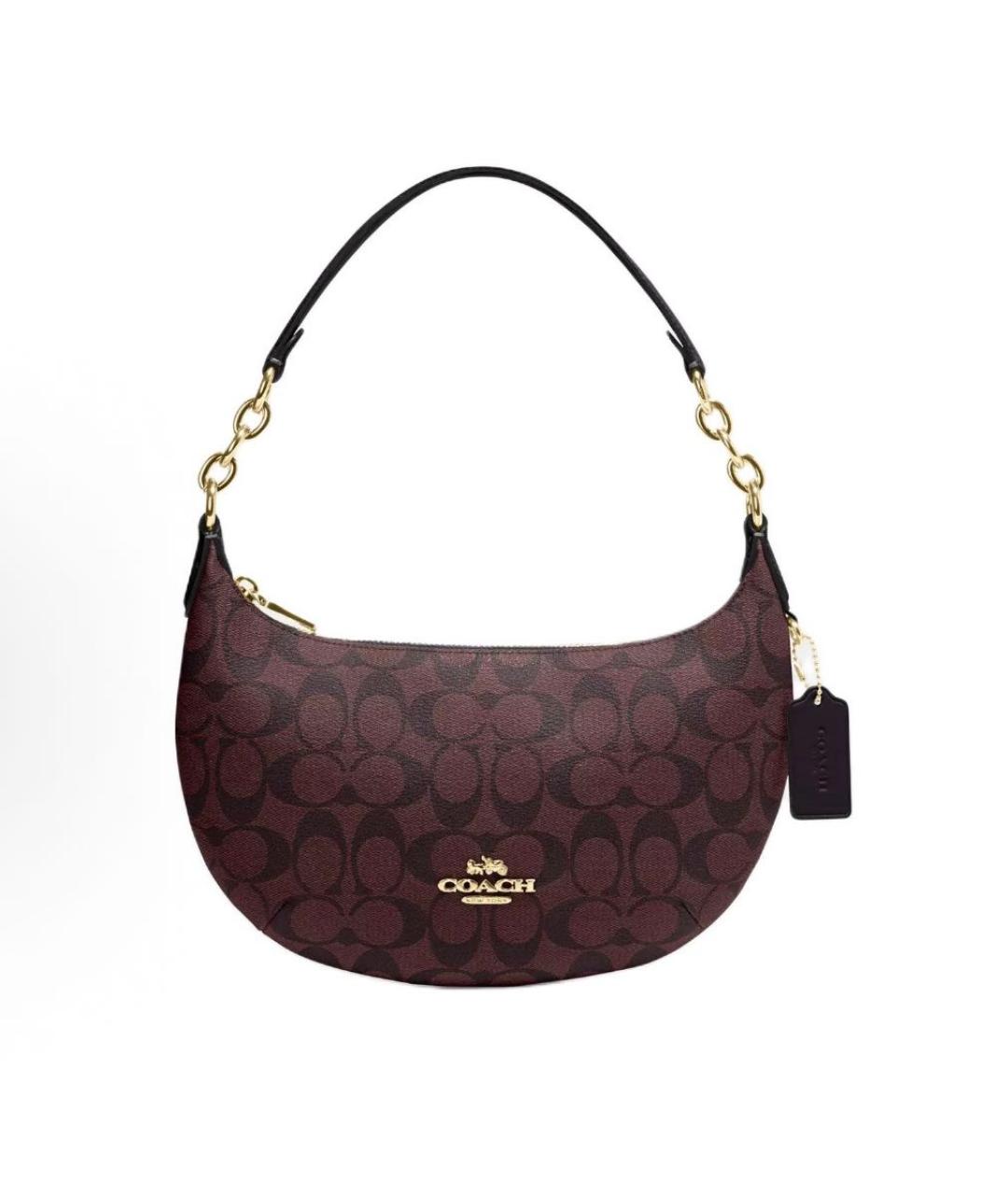 COACH Бордовая сумка через плечо, фото 1