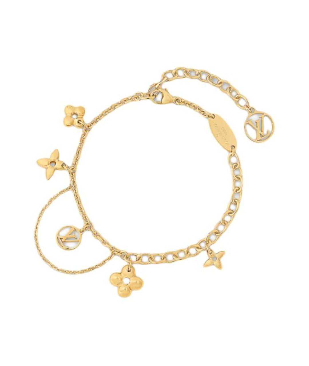 LOUIS VUITTON Золотой металлический браслет, фото 1