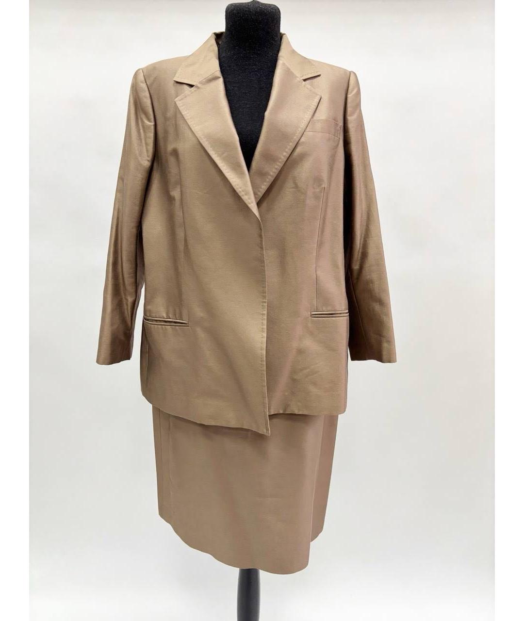 KITON Коричневый костюм с юбками, фото 5