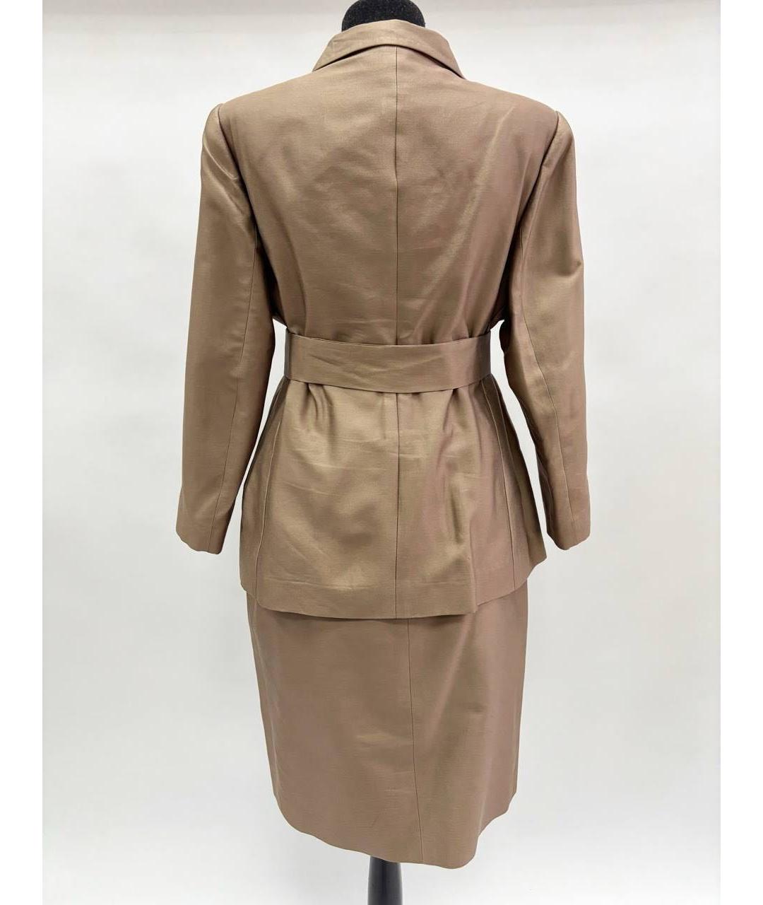 KITON Коричневый костюм с юбками, фото 4