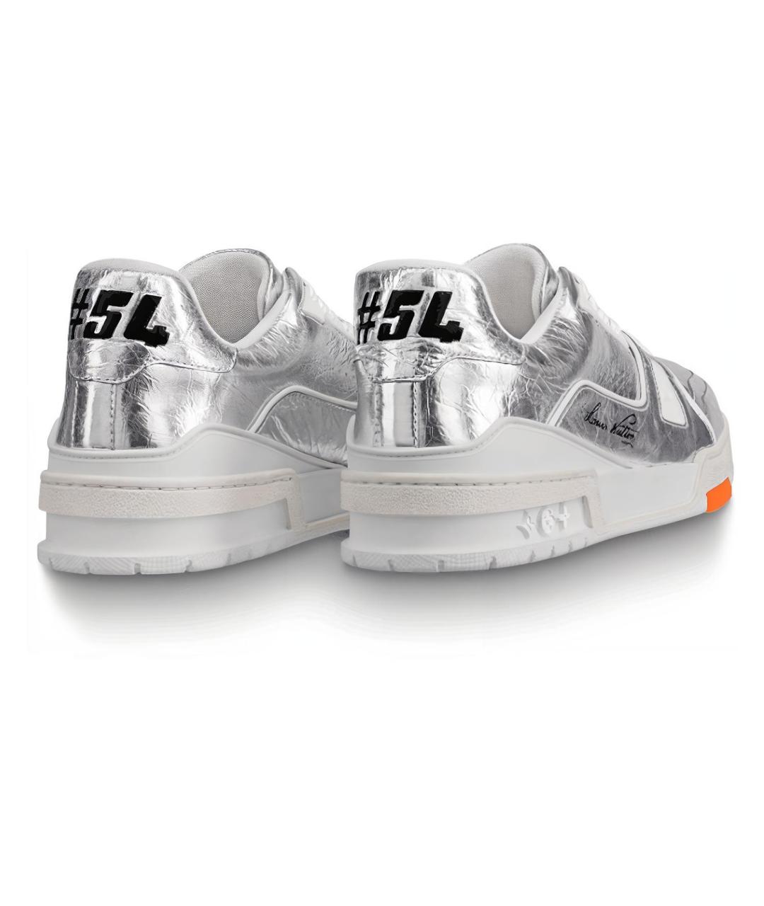 LOUIS VUITTON Серебряные кроссовки, фото 5