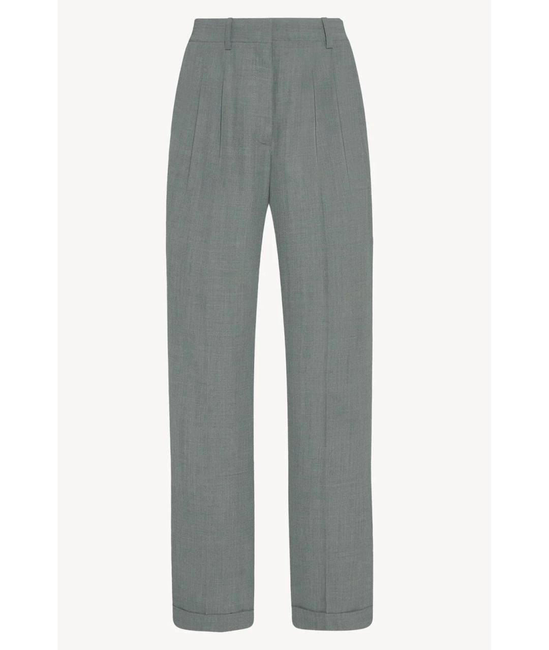 THE ROW Серые прямые брюки, фото 5