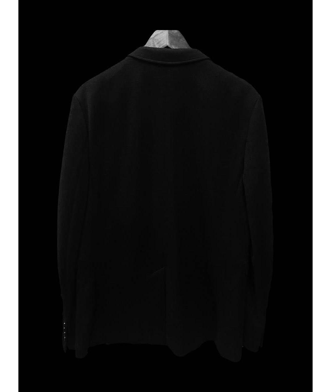 BURBERRY Черный хлопковый пиджак, фото 3