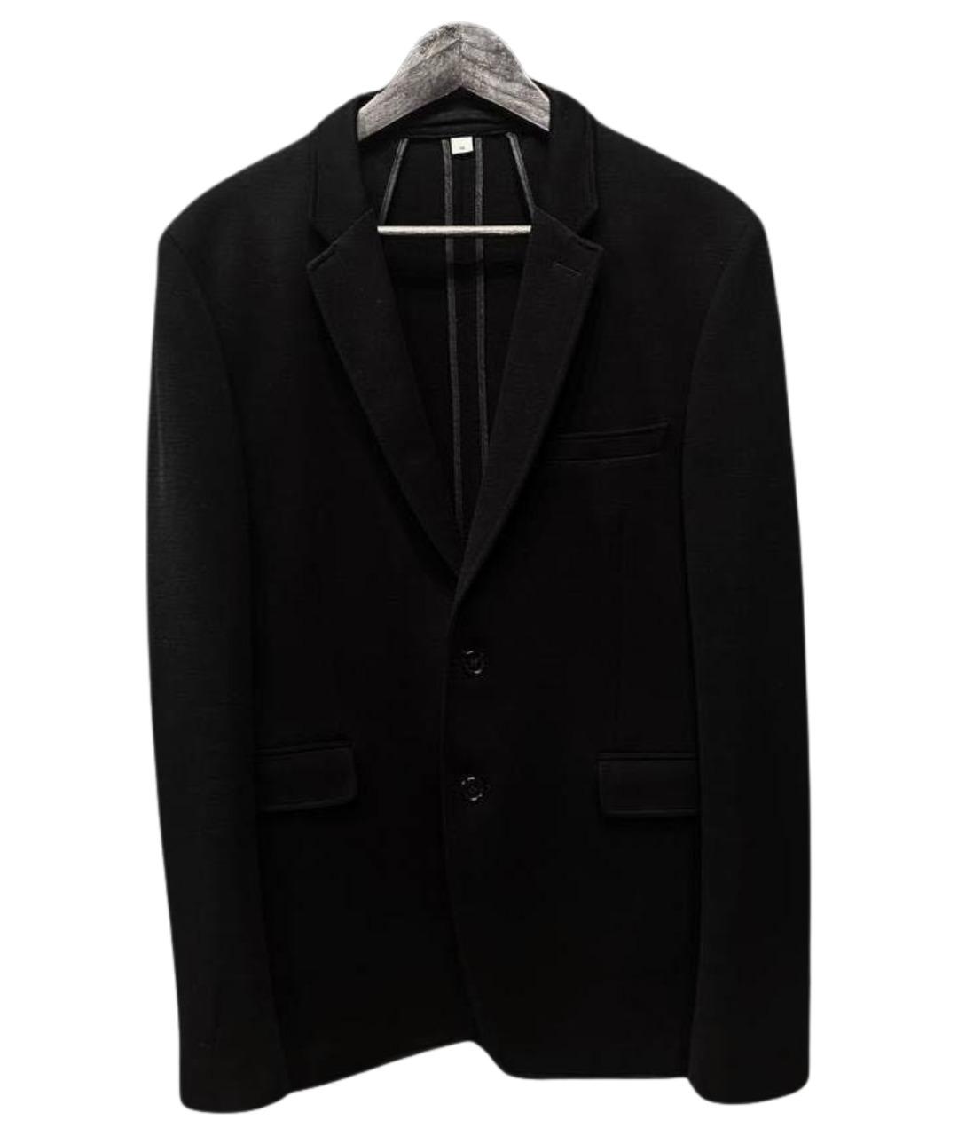 BURBERRY Черный хлопковый пиджак, фото 6