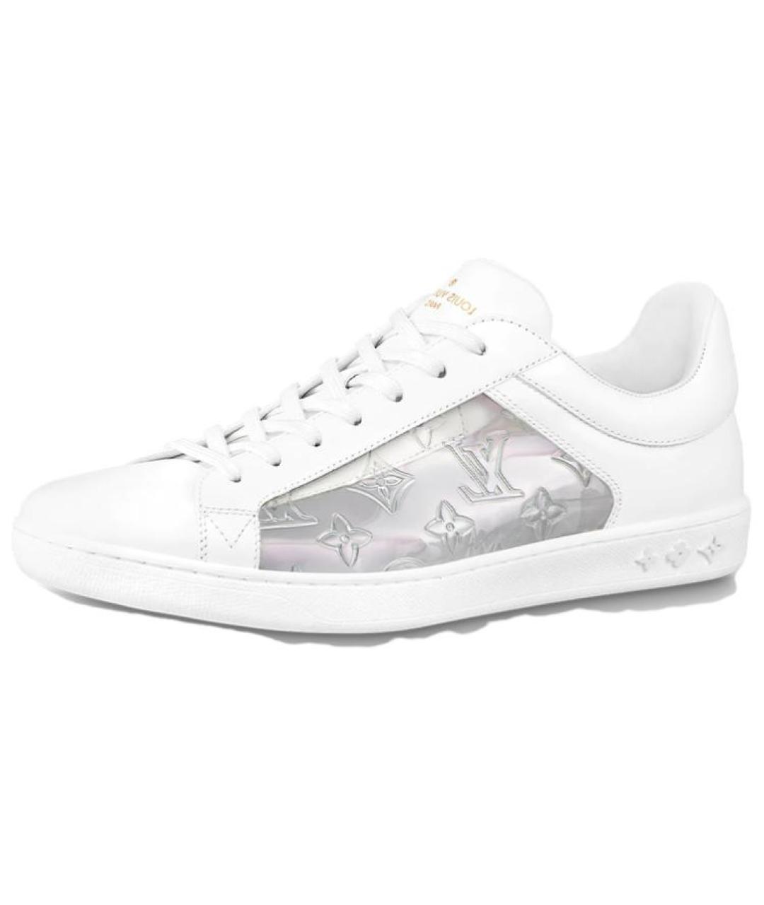 LOUIS VUITTON Белые кожаные низкие кроссовки / кеды, фото 2