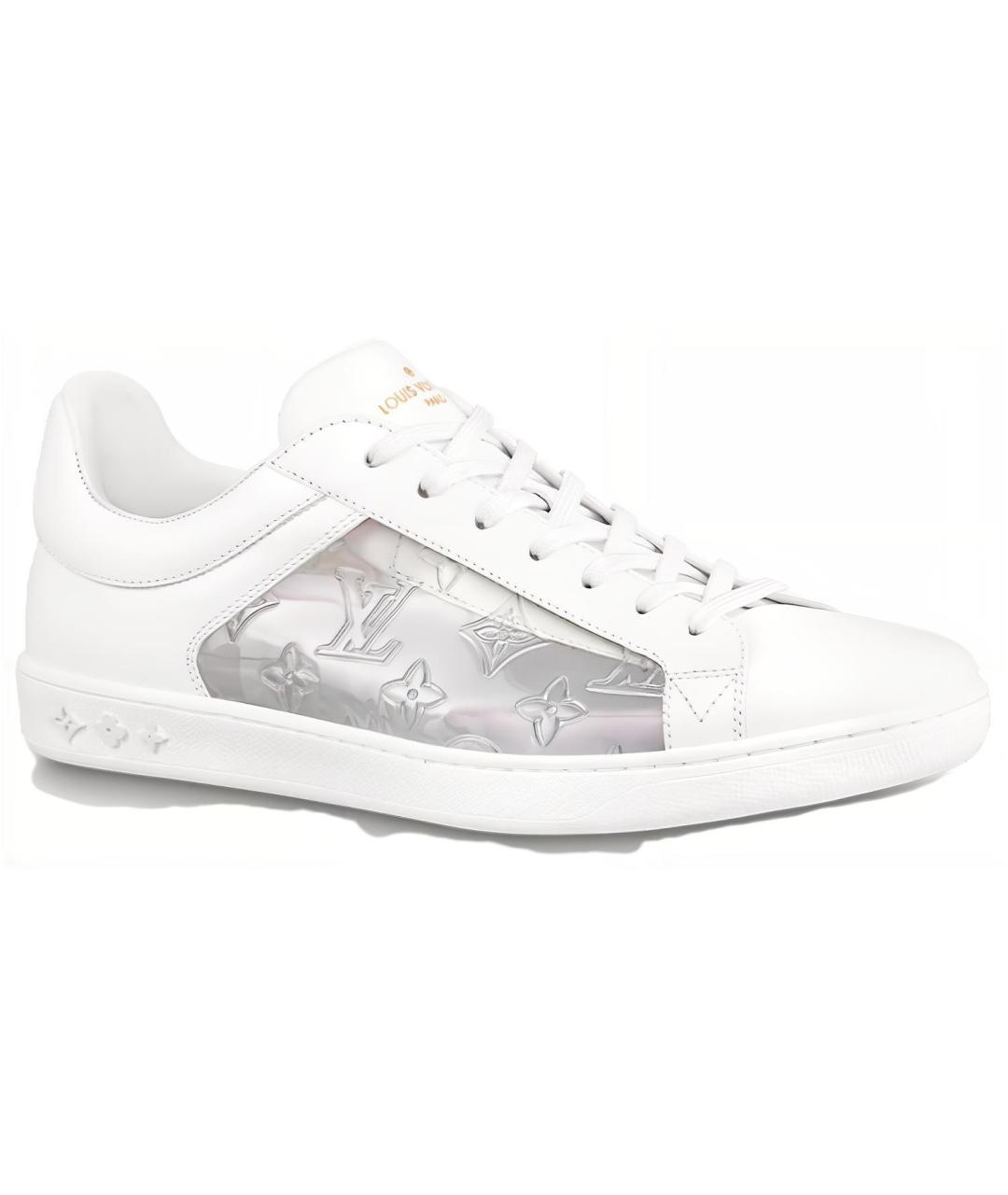 LOUIS VUITTON Белые кожаные низкие кроссовки / кеды, фото 1