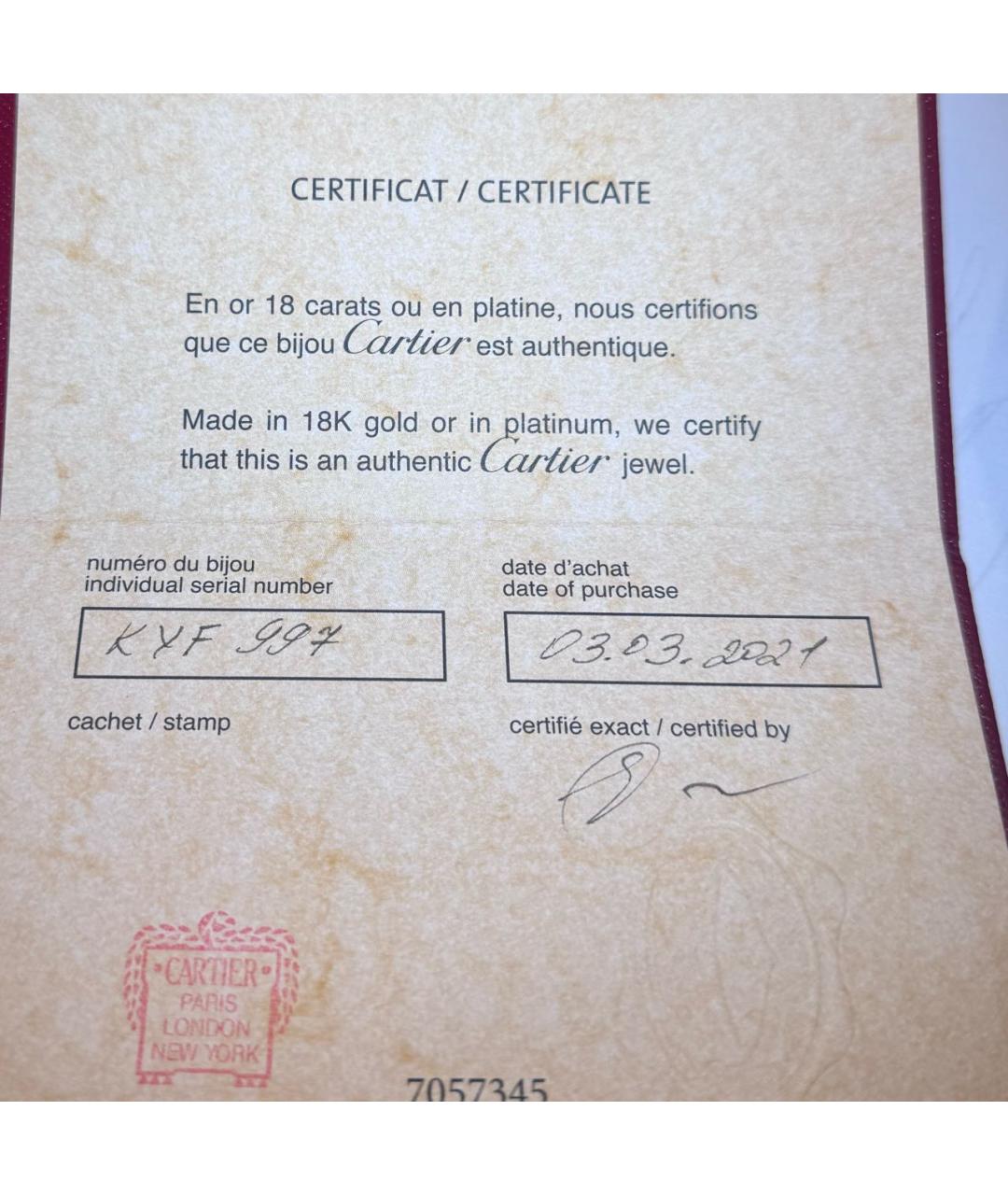 CARTIER Розовые серьги из розового золота, фото 4