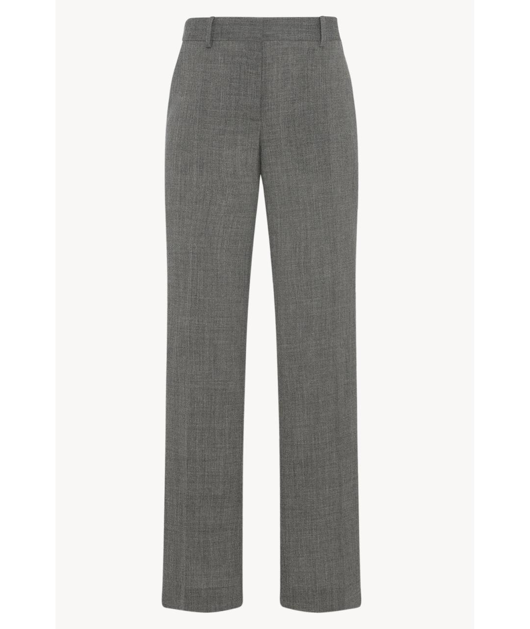 THE ROW Серые прямые брюки, фото 6