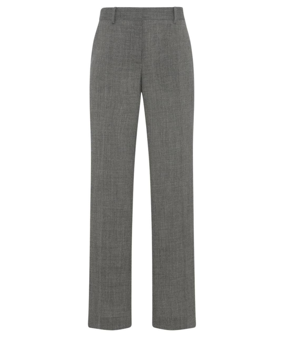 THE ROW Серые прямые брюки, фото 1