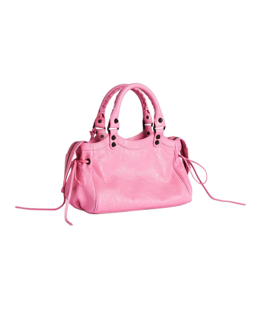 BALENCIAGA Розовая кожаная сумка через плечо, фото 3