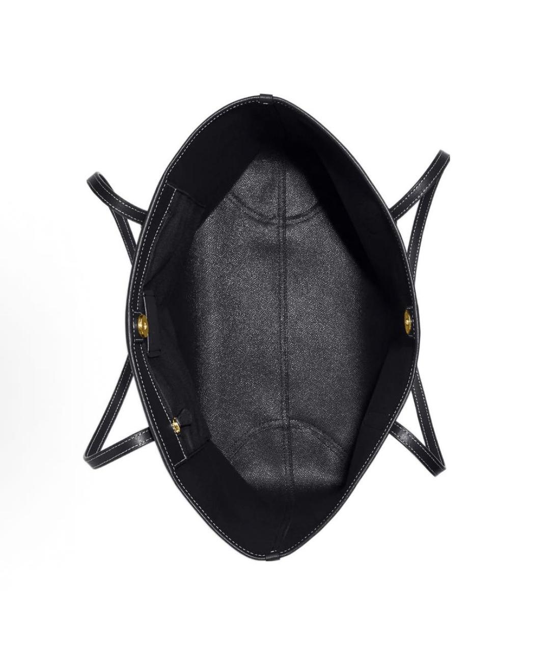 COACH Темно-синяя кожаная сумка тоут, фото 3