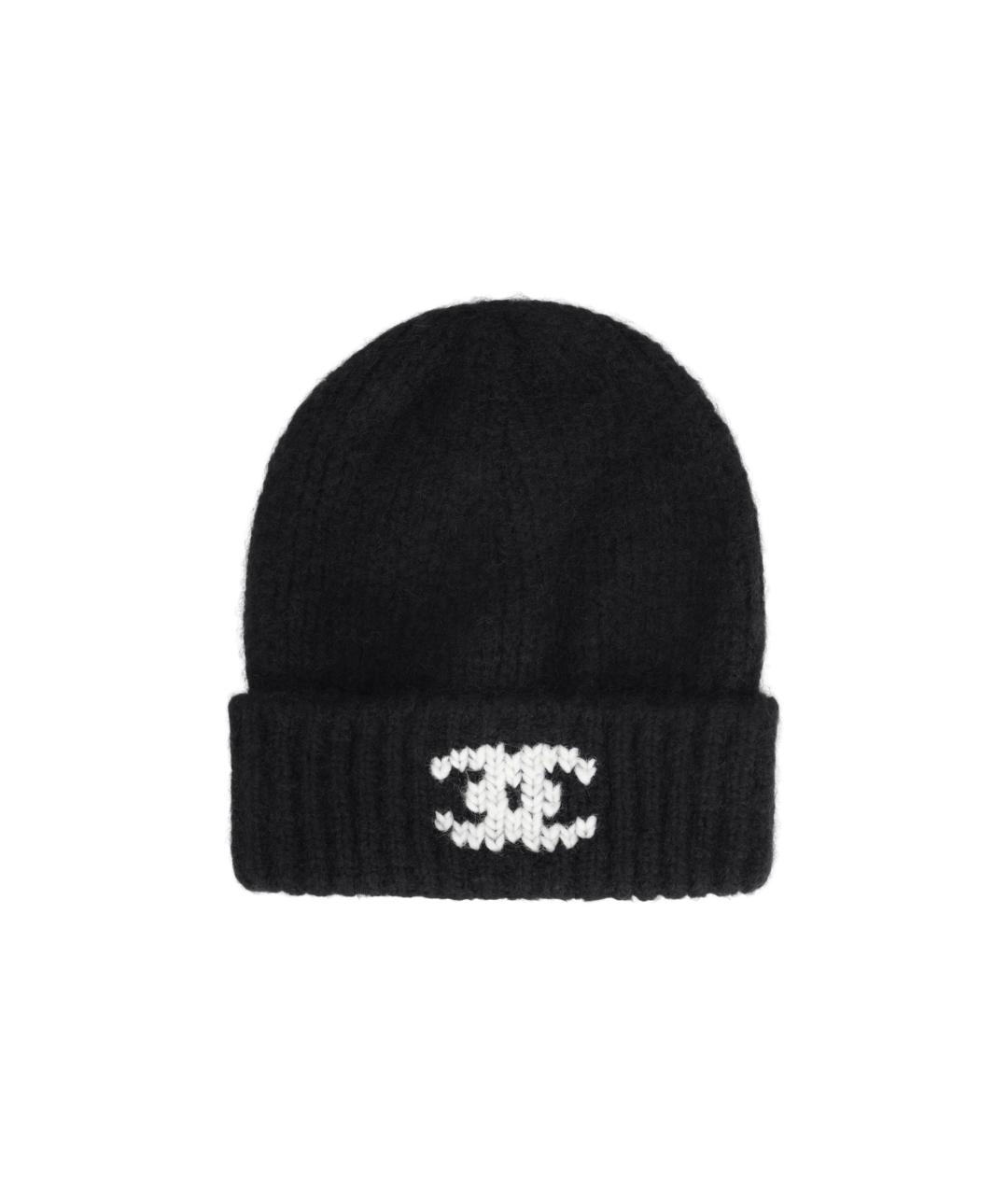CHANEL Черная шапка, фото 1