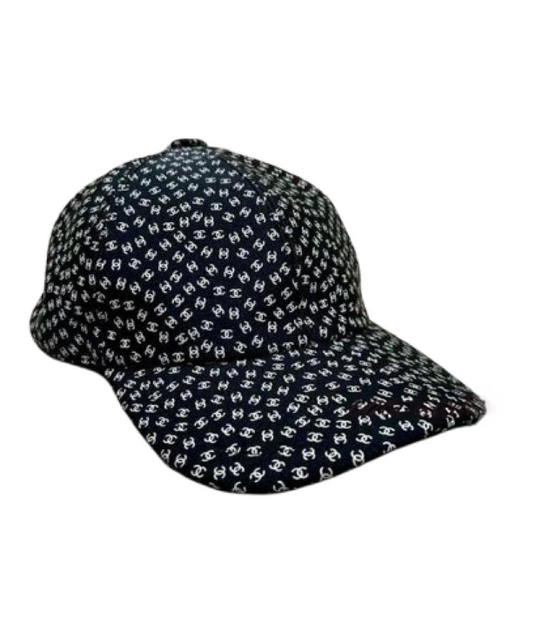 CHANEL Черная хлопковая кепка, фото 2