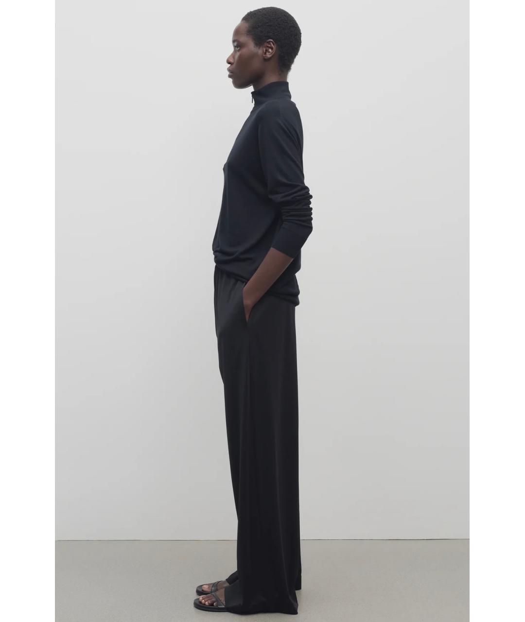 THE ROW Черные брюки широкие, фото 3