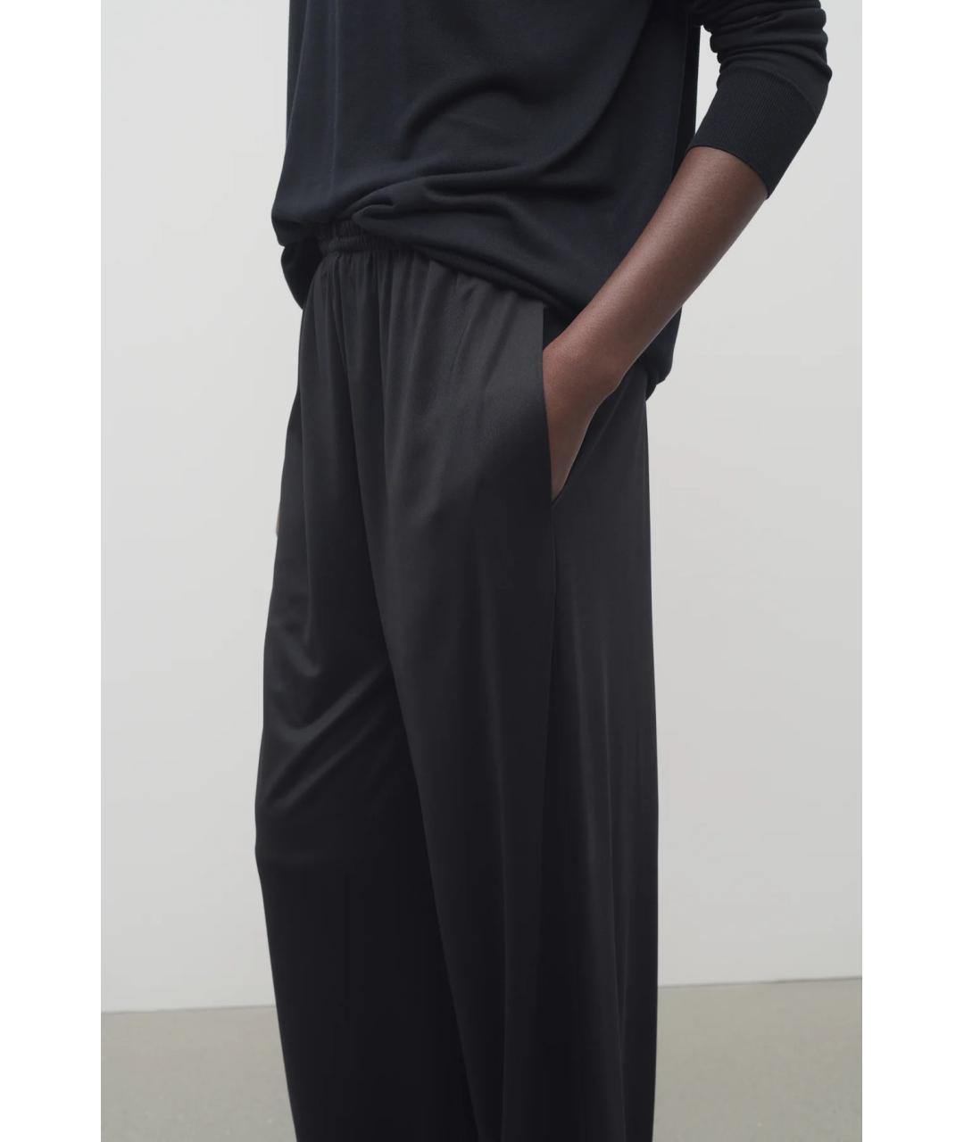 THE ROW Черные брюки широкие, фото 5