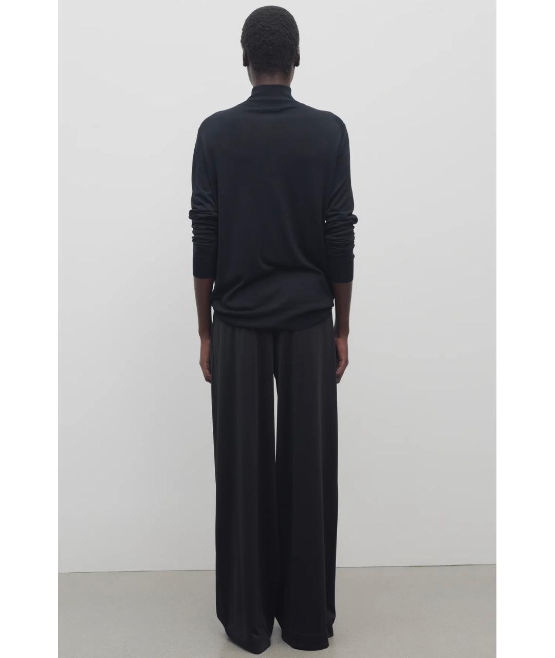 THE ROW Черные брюки широкие, фото 4