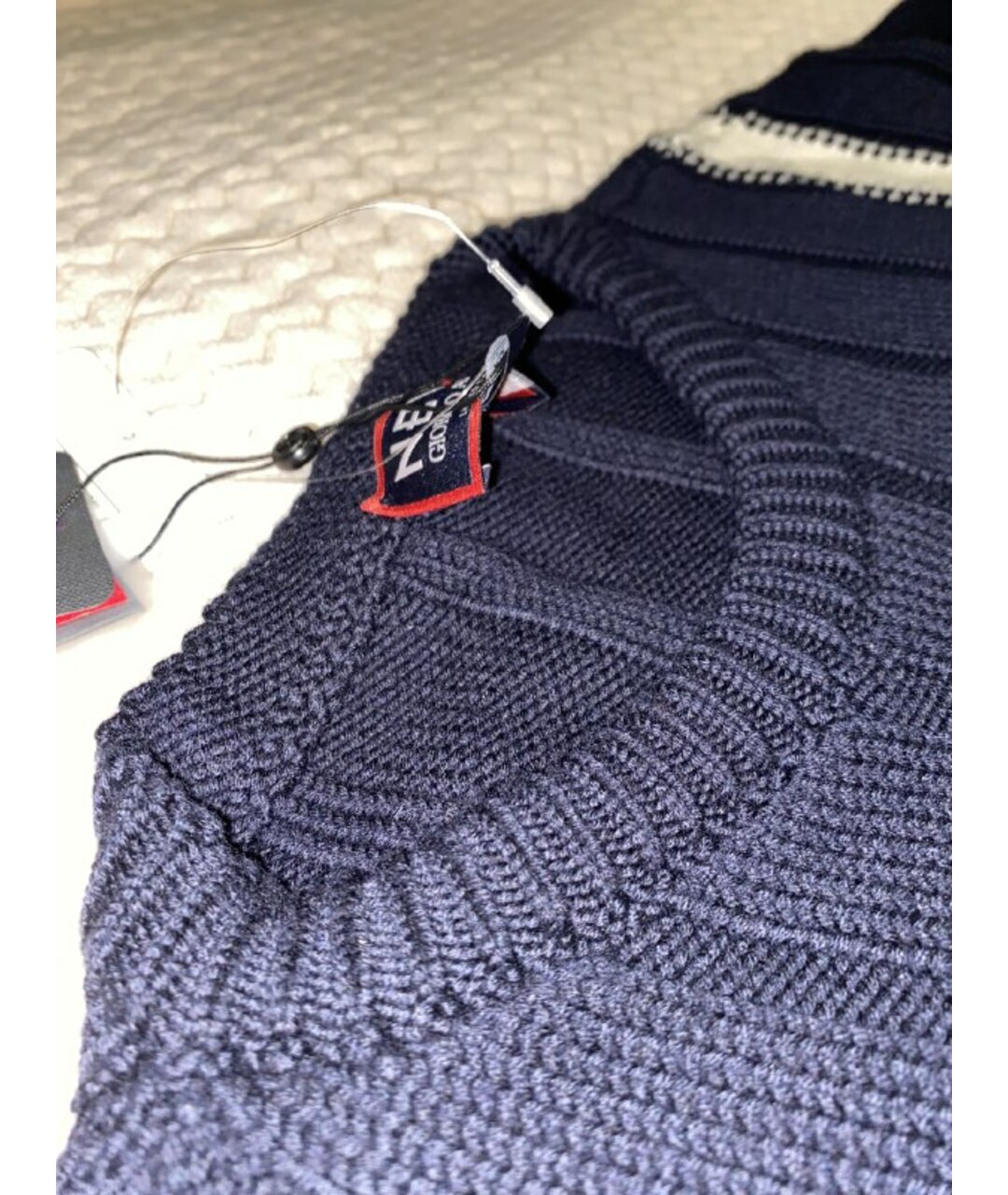 GIORGIO ARMANI Синий шерстяной джемпер / свитер, фото 5