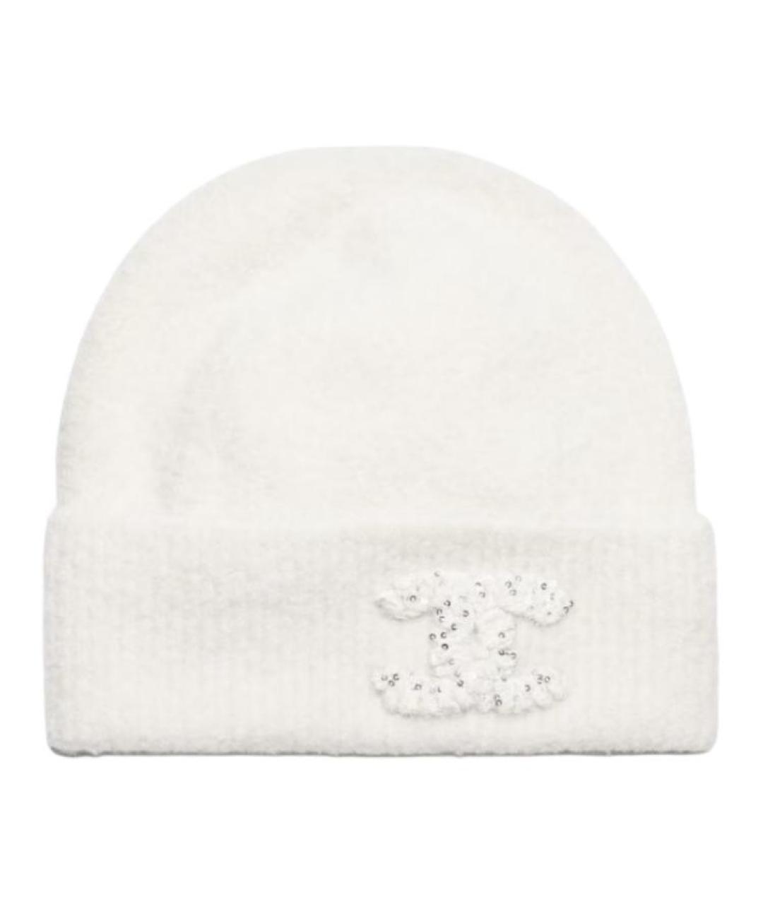 CHANEL Белая шапка, фото 1