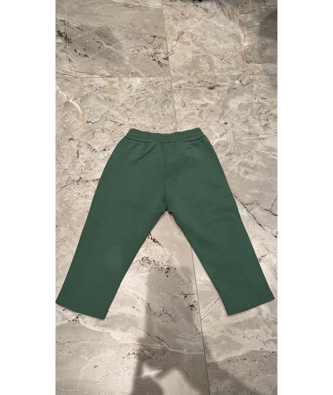 EMPORIO ARMANI Зеленые хлопковые брюки и шорты, фото 2