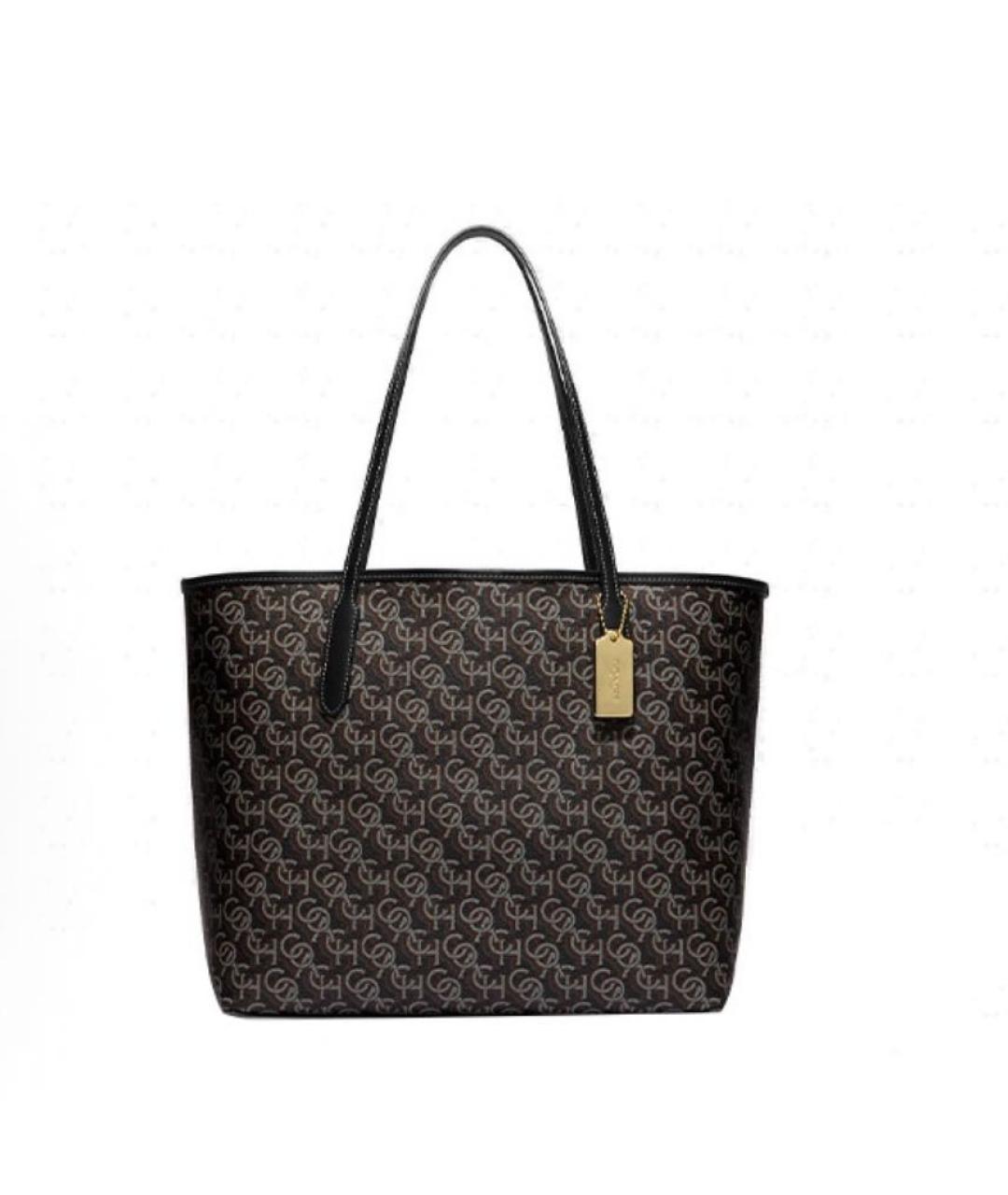 COACH Черная сумка тоут, фото 1