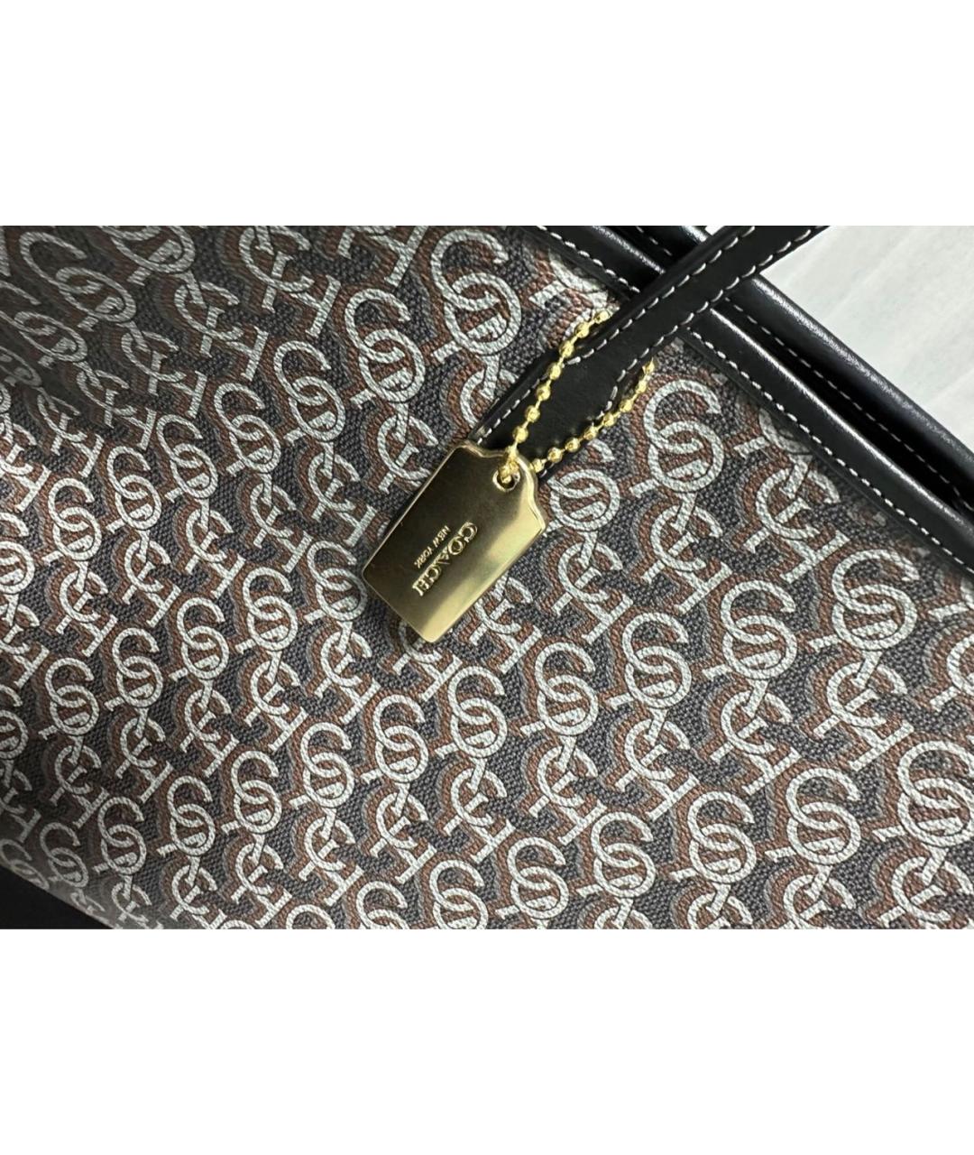 COACH Черная сумка тоут, фото 8