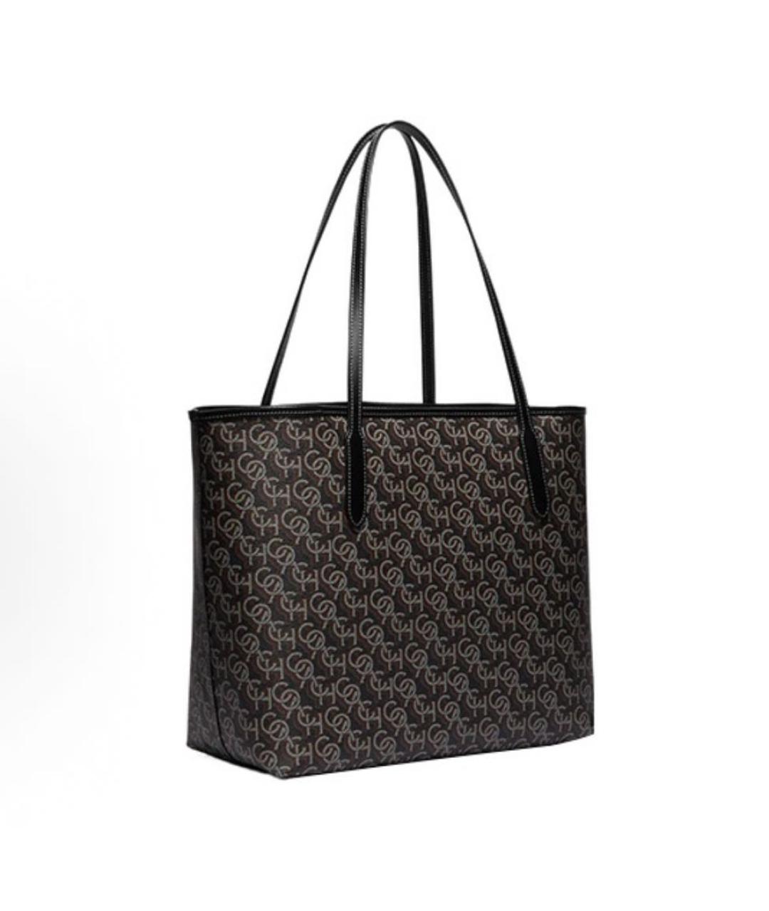 COACH Черная сумка тоут, фото 2