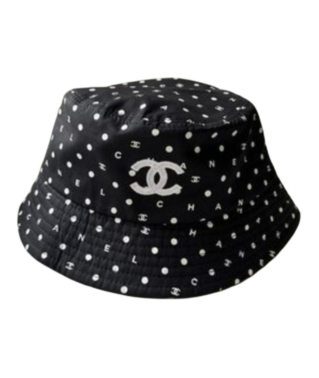 CHANEL Черная хлопковая панама, фото 2