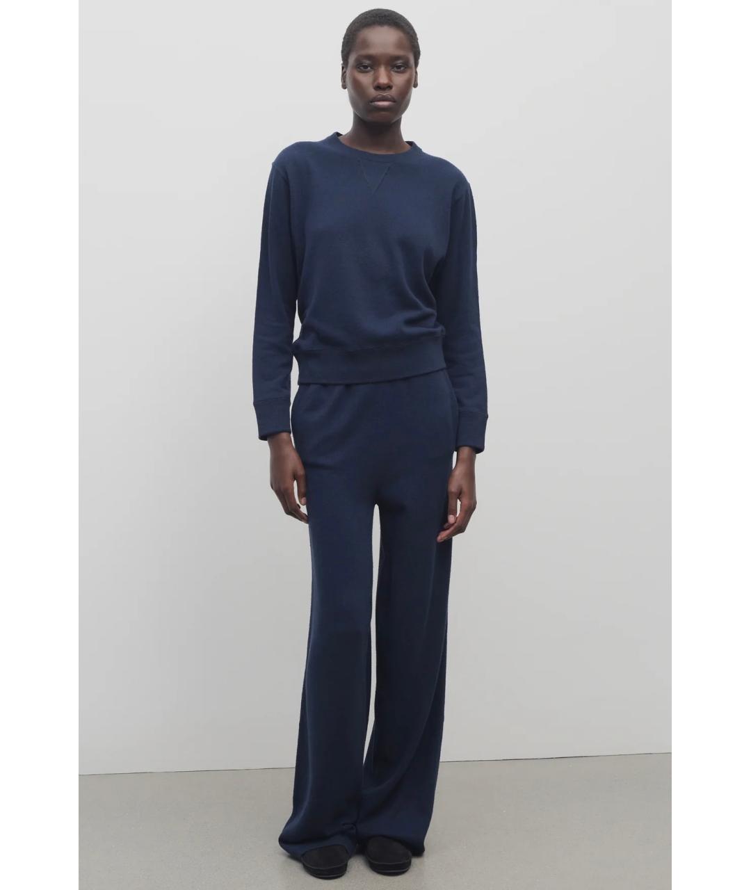 THE ROW Темно-синие прямые брюки, фото 2